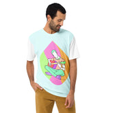 Guitar Line Art T-Shirt Front View